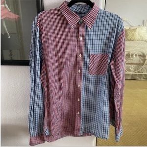 Men's Brooks Brothers Long Sleeve Plaid Button Down Dress Shirt Size Large